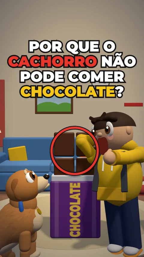 Capa do vídeo “Por que o cachorro não pode comer chocolate?”