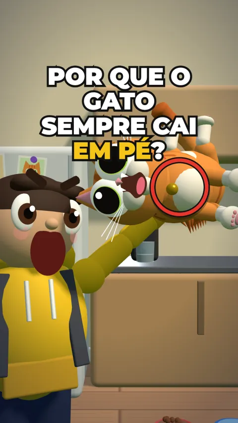 Capa do vídeo “Por que o gato sempre cai em pé?”